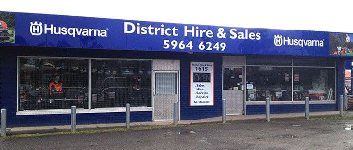 Front of District Hire & Sales Store